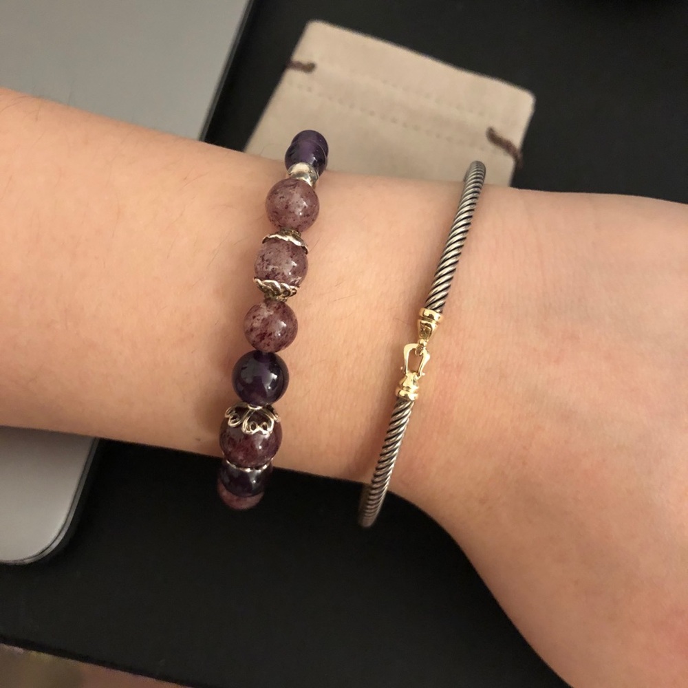 David Yurman Cable Buckle Bracelet with Gold 3mm